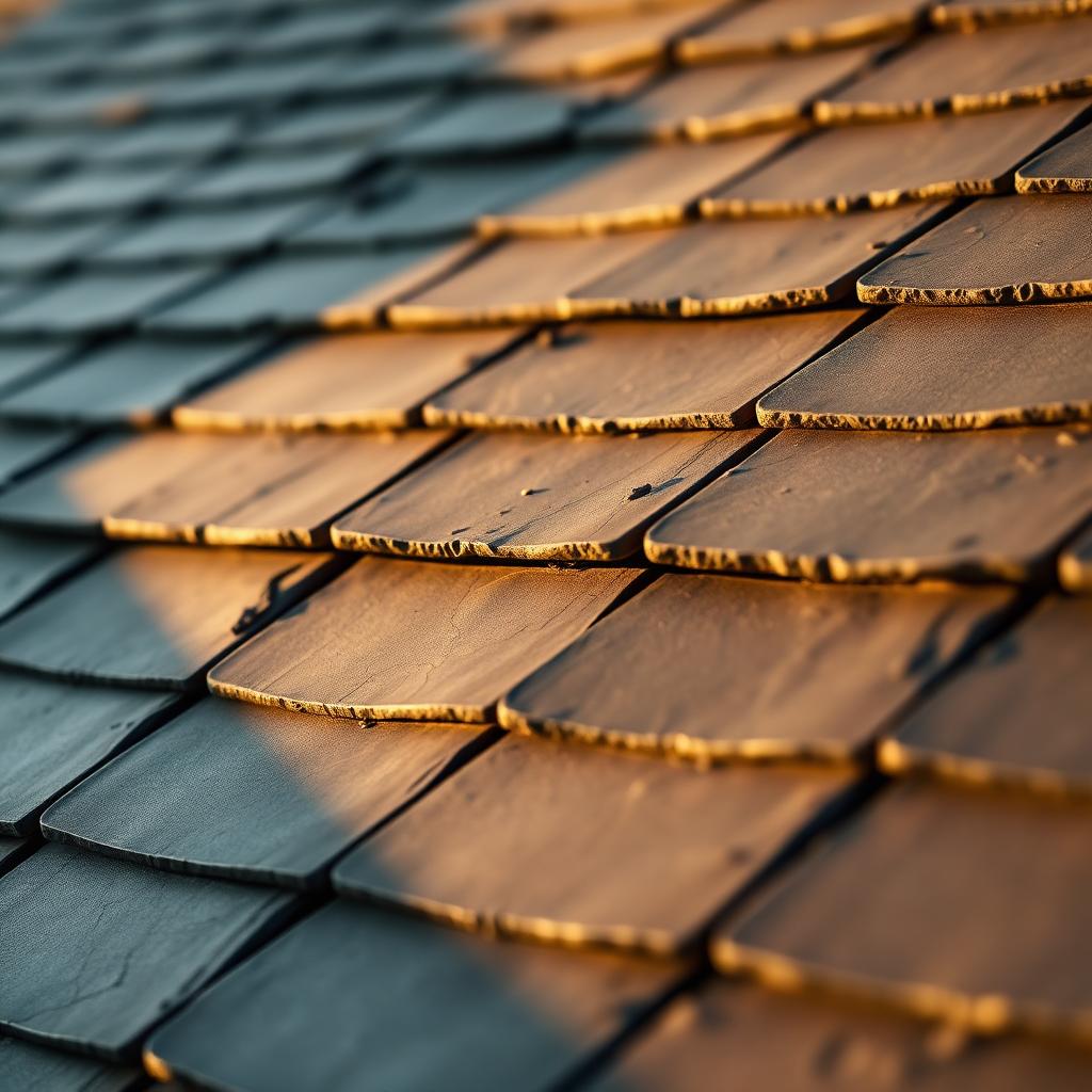 Mayfair Mansion — Hand-cut slate close detail