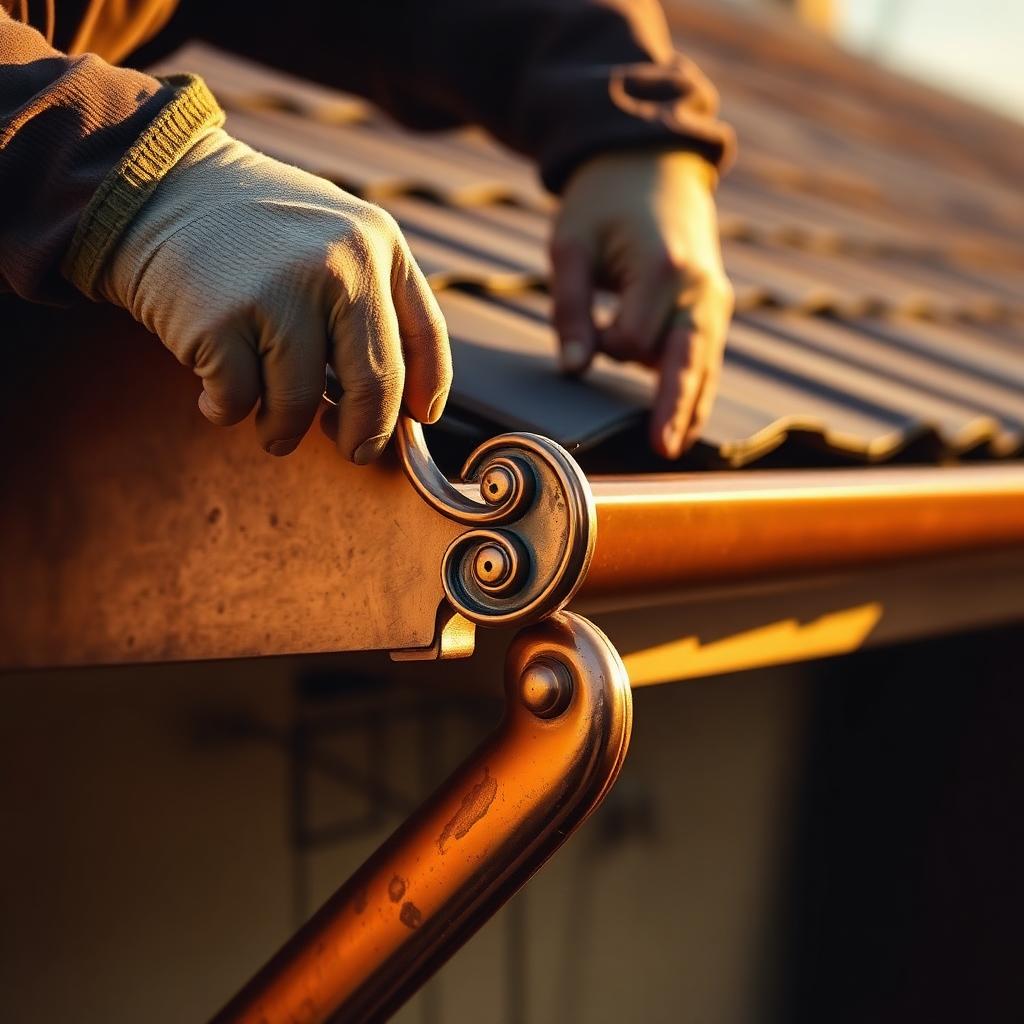 Holland Park Villa — Ornate copper guttering